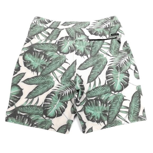 Rip Curl Floral Stassi Pink Green Board Shorts Swim Trunks Men 31 90s Palm Print - Picture 3 of 6